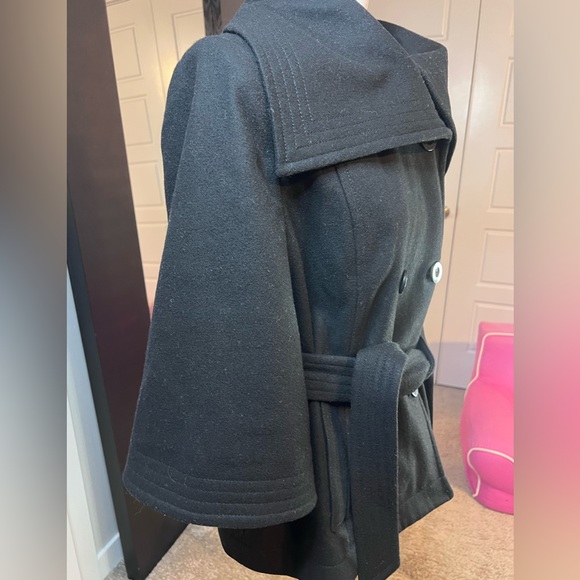 Old Navy Bell 3/4 Sleeve Wool Peacoat Size L - Picture 4 of 6